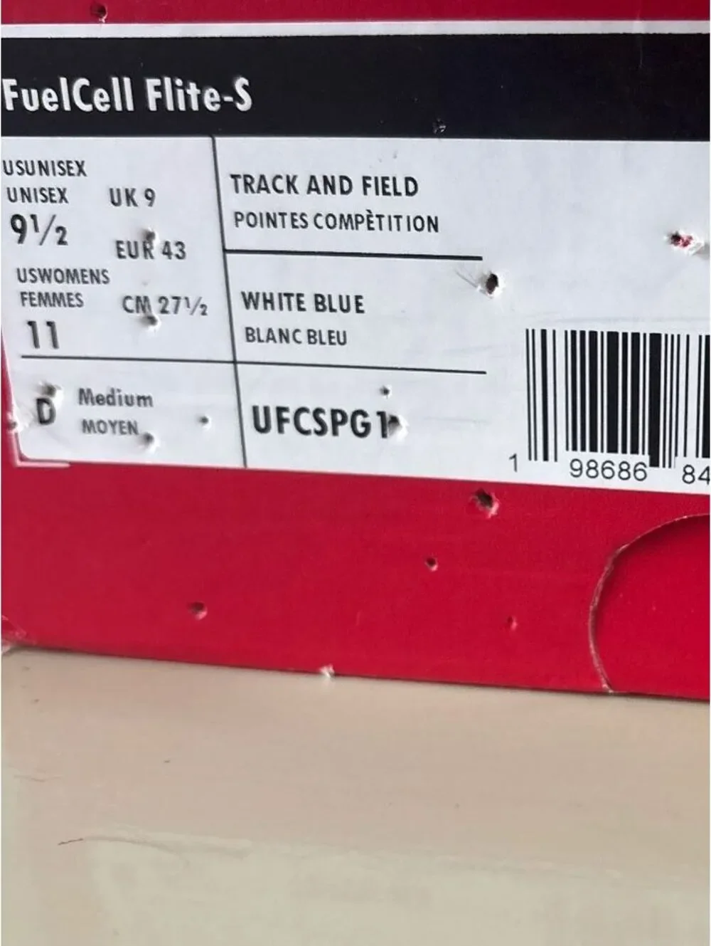 New Balance FuelCell Flite Track and Field Spikes shoes Size 9.5 Mens 11 Womens